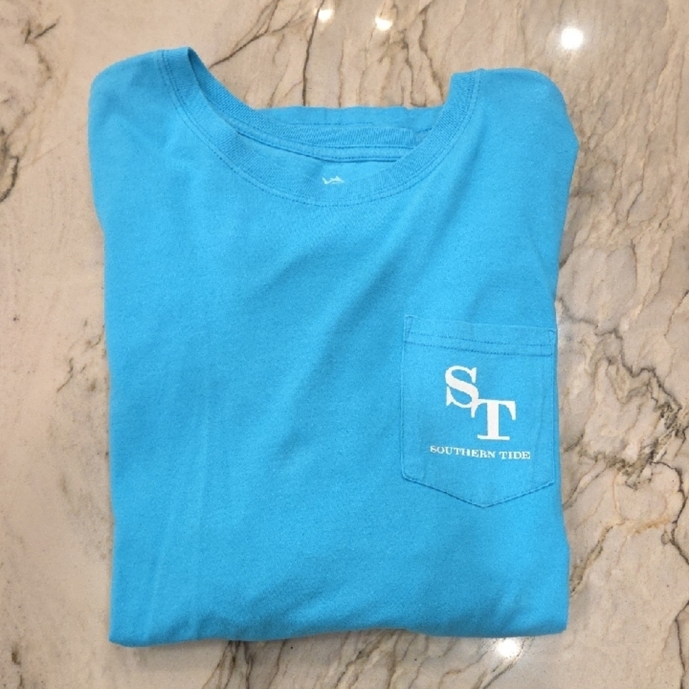 Southern Tide Teal Crew Neck Shirt